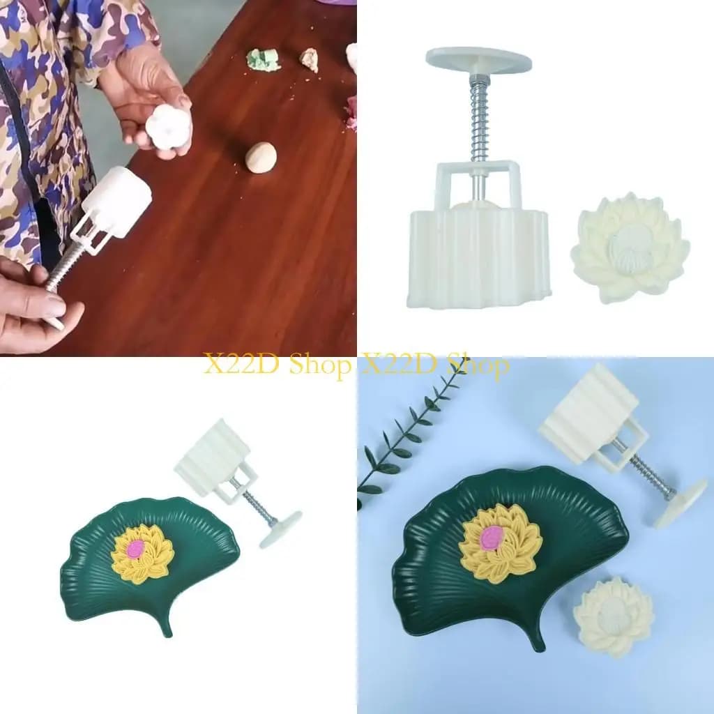 X22d Mini Flower Moon Stampo Modello torta per fagioli mung stampato con strumento macinazione della pasta per pelle
