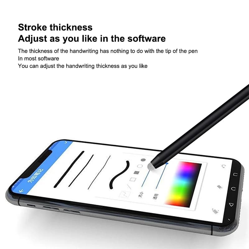 Nuova penna capacitiva in fibra di rete a doppia punta per schermi touch, penna da disegno per smartphone e tablet con schermo capacitivo universale