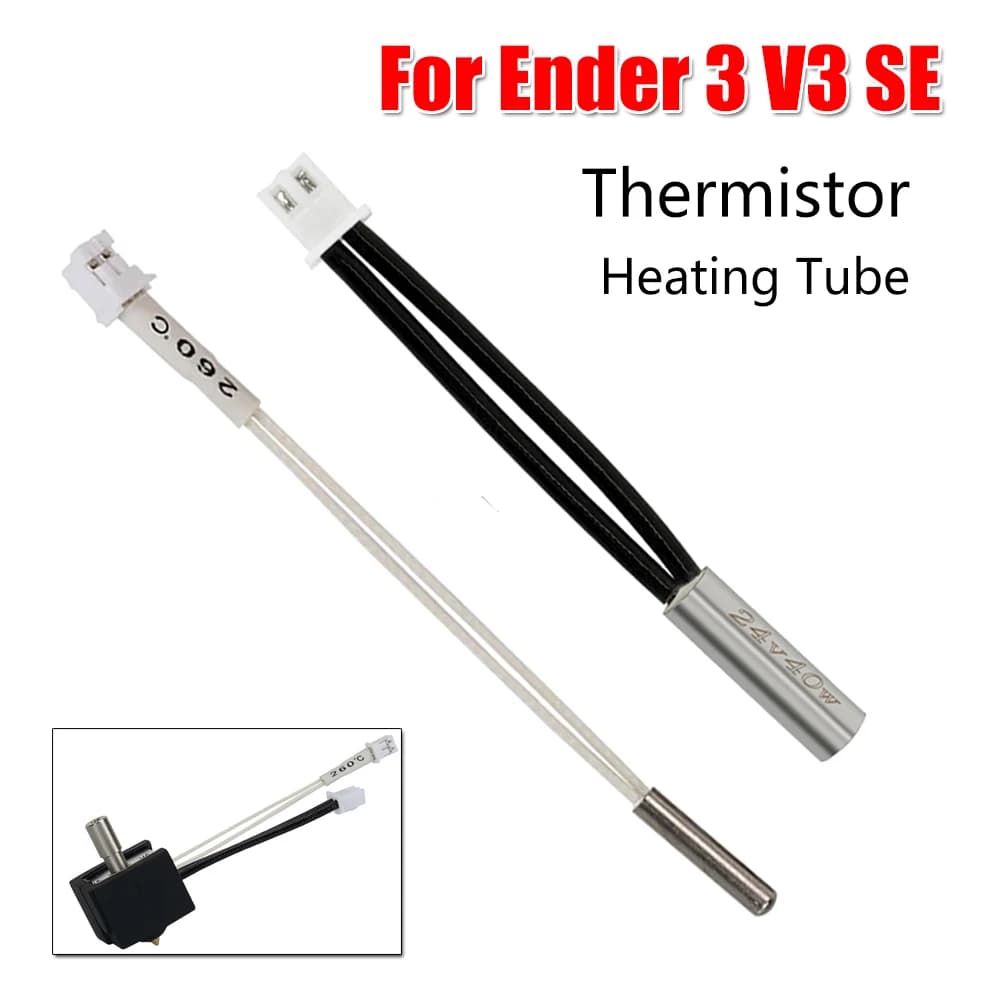 Termistore per stampante 3D Ender 3 V3 SE Accessori Hotend Riscaldatore 24V 40W Termistore per Creality Ender 3 V3 SE Tubo di riscaldamento