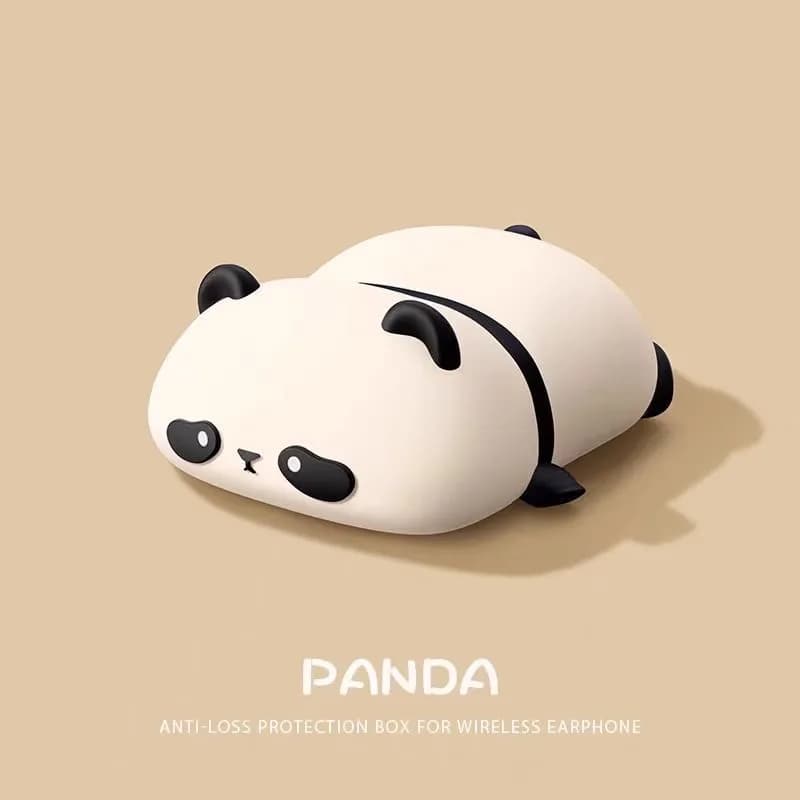Sdraiato Panda per Airpods 1 2 3 4 Pro 2 Pro 2 Pro 3 Silicone earphone case Accessories Cover