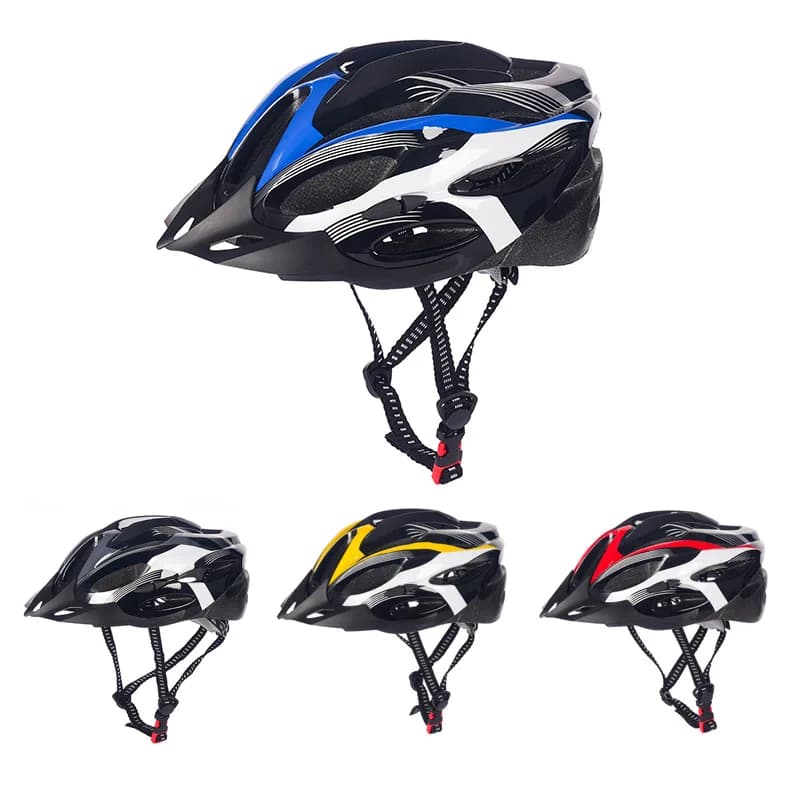 Adult Carbon Fiber Texture Helmet MTB Mountain Bike Cycling Equipment Motorcycle Safety Bicycle Bike Hat Women's Boys Foam EPS