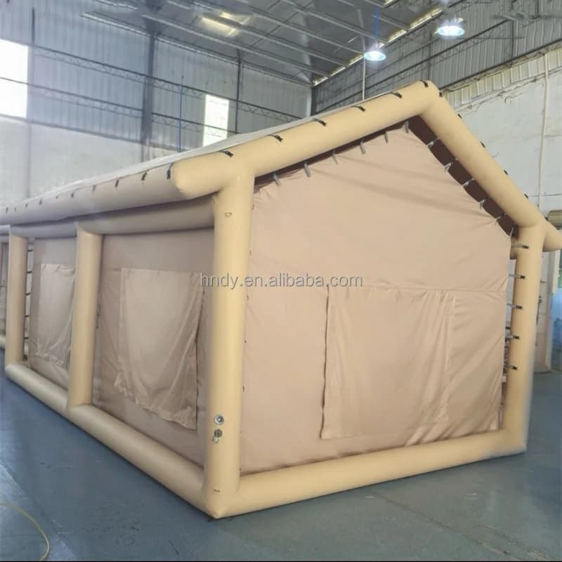 Nuovo Design Lussuoso Tenda Gonfiabile Portatile a Doppio Strato con Due Camere da Letto per Campeggio Familiare e Feste all'Aperto