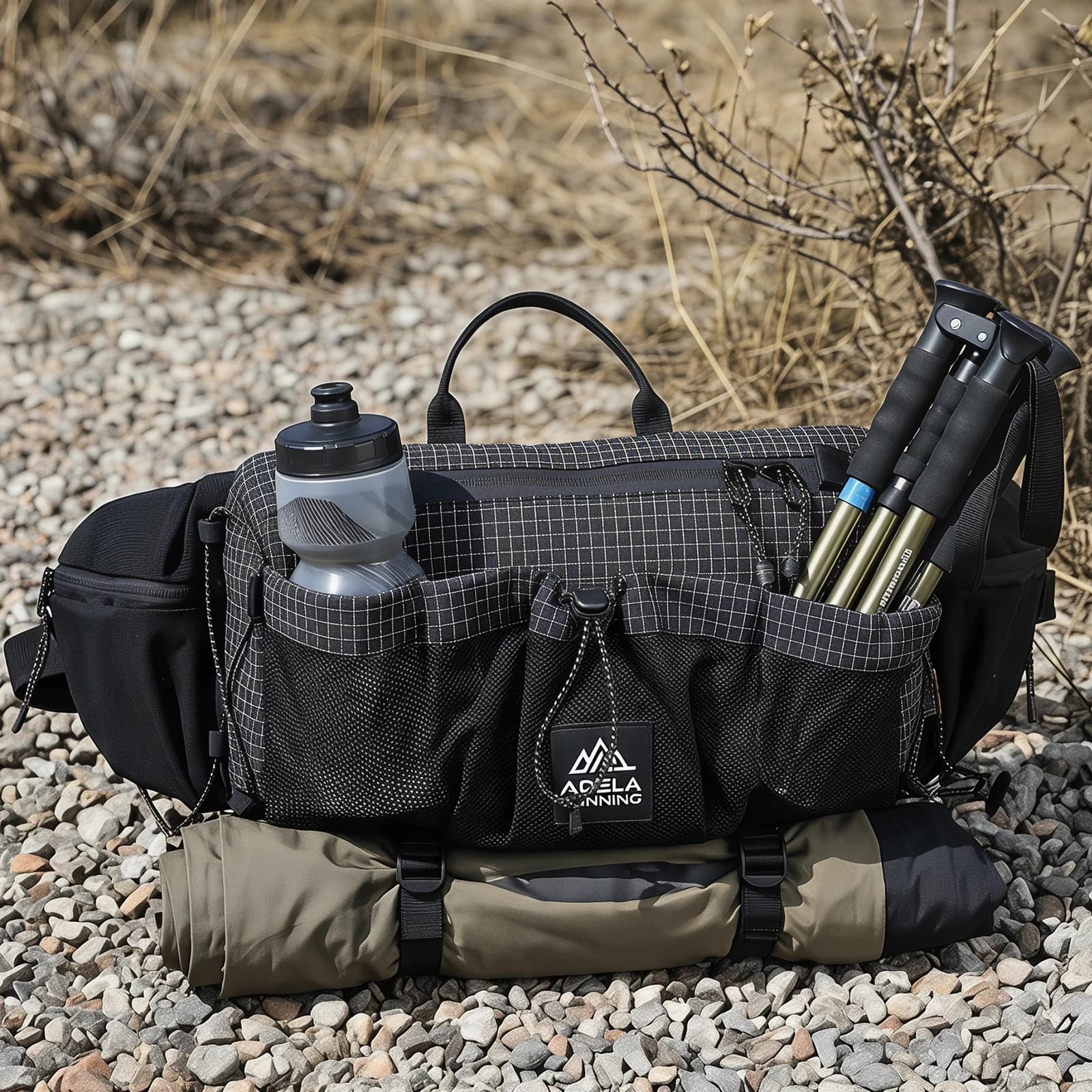 Outdoor Camping Waist Pack with Internal Hydration Sleeve Lightweight Cycling Chest Bag For Hiking/Mountaineering/Travel/Cycling