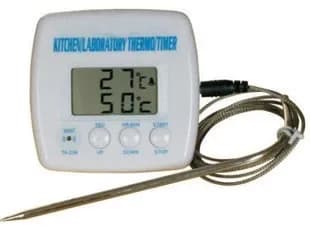 attrezzatura per esperimenti fisici Sonda Termometro Allarme timer Display LCD digitale Termometro Cucina Cottura Cibo Barbecue
