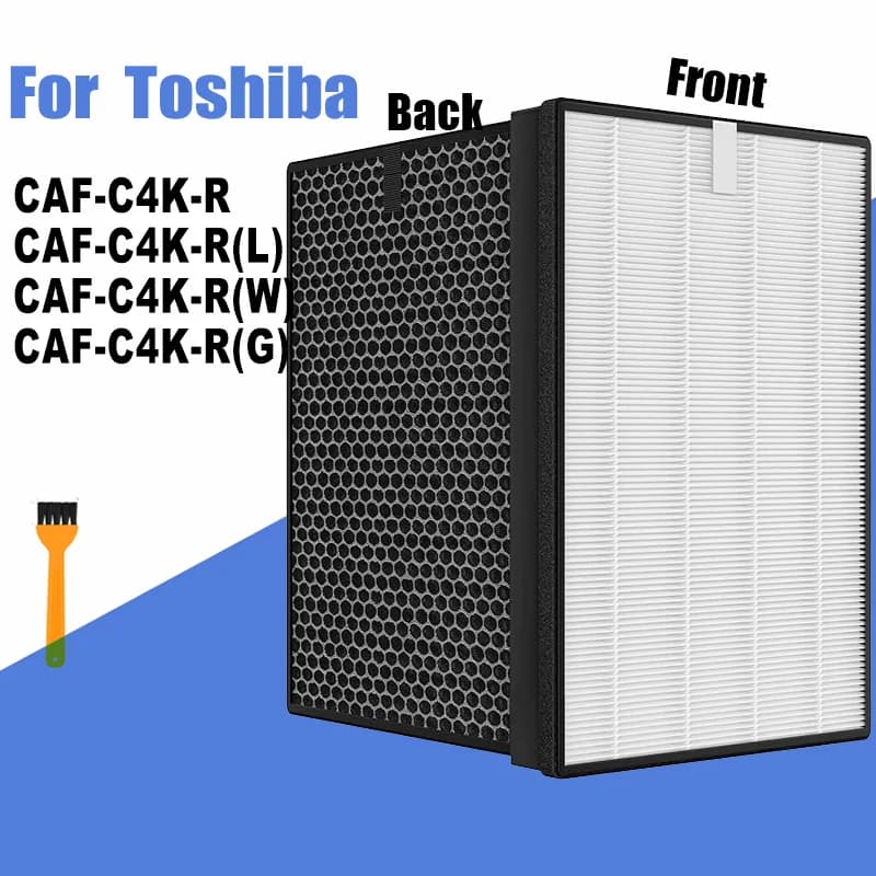 Filtro deodorante al carbonio HEPA di ricambio per purificatore d'aria Toshiba CAF-C4K-R