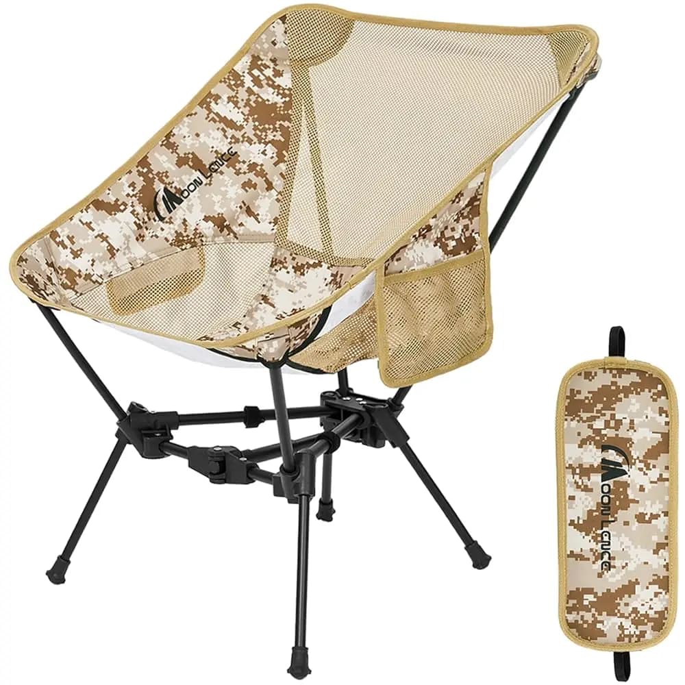 Sedia da Campeggio Portatile con Spedizione Gratuita - Sedia Pieghevole Ultraleggera di 4a Generazione - Compatta e Leggera