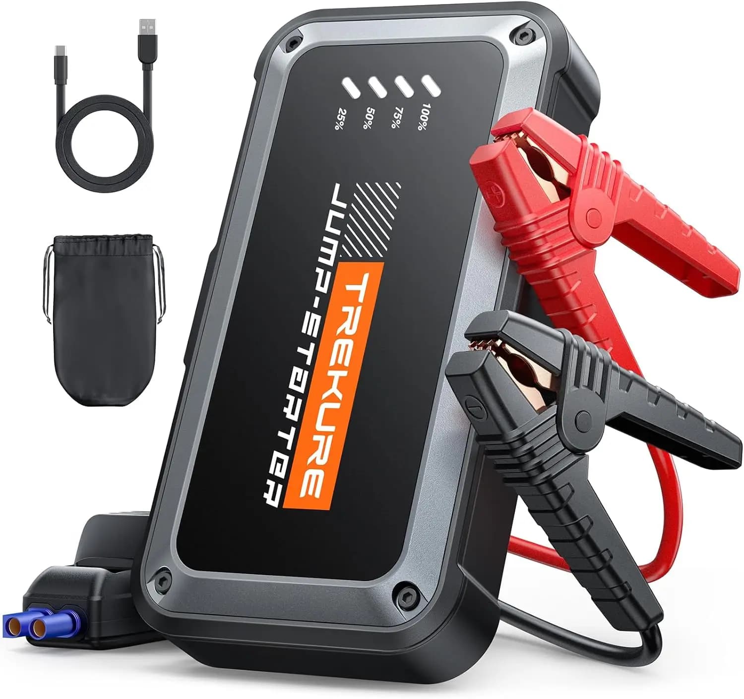 Avviatore di Emergenza Portatile per Auto 4000A 16800mAh, Ricarica Rapida per Motori Benzina/Diesel, Compatto con Luci