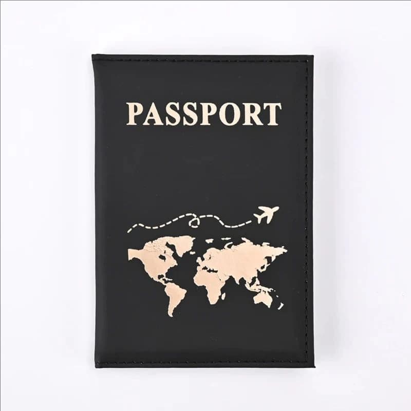 Porta passaporto in pelle, borsa per documenti da viaggio d'affari, custodia per passaporto, borsa porta passaporto da uomo e da donna, porta biglietti da visita in PU