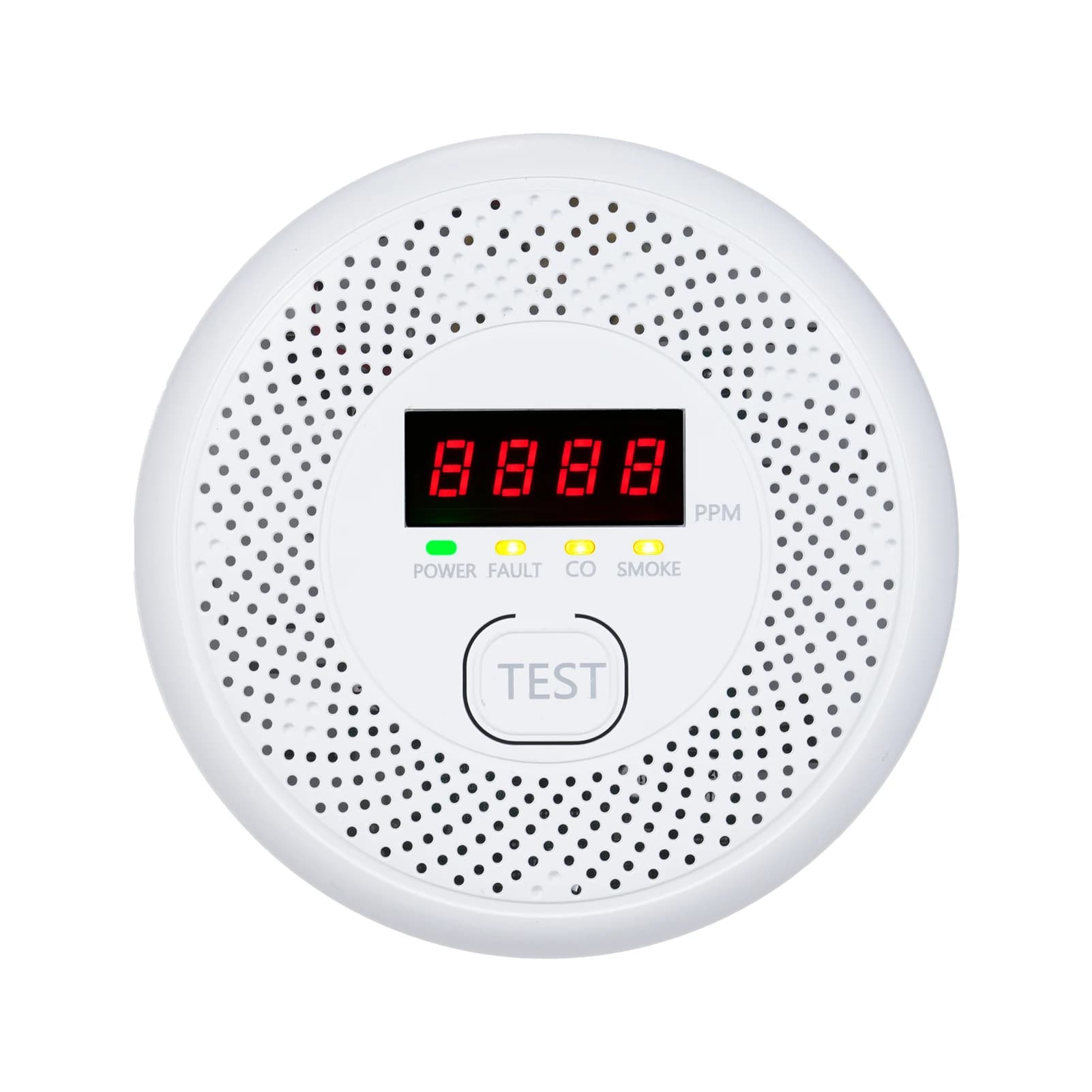 Rilevatore di allarme di monossido di carbonio di fumo 2 in 1 Doppio sensore con display LCD per hotel, uffici, edifici, edifici didattici