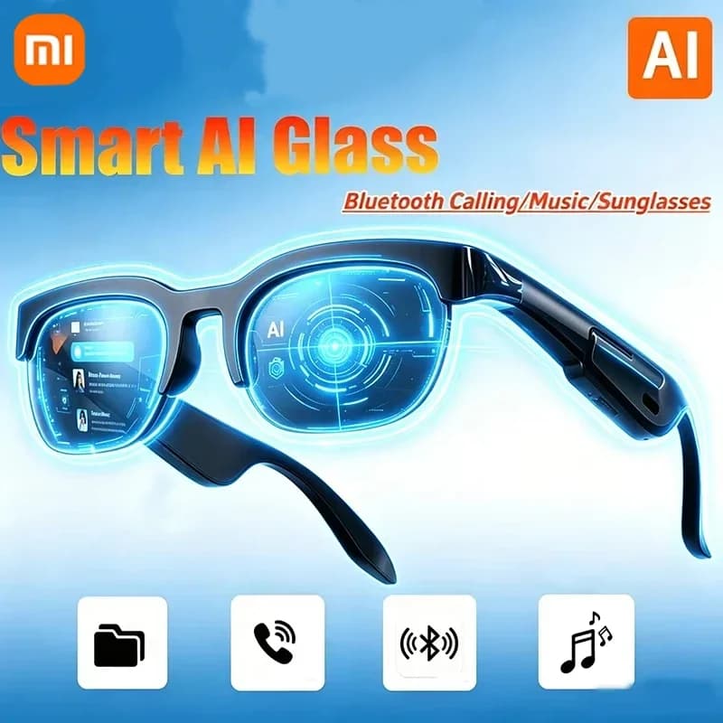 New Smart Bluetooth Glasses AI Motorcycle Goggles Player Surround Sound Touch Control Multifunctional Smart Sunglasses