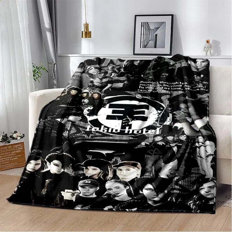 Nuova Coperta Stile Bill Tom Kaulitz Tokio Hotel Rock Band, Morbida Coperta per Casa, Camera da Letto, Divano, Regalo per Bambini