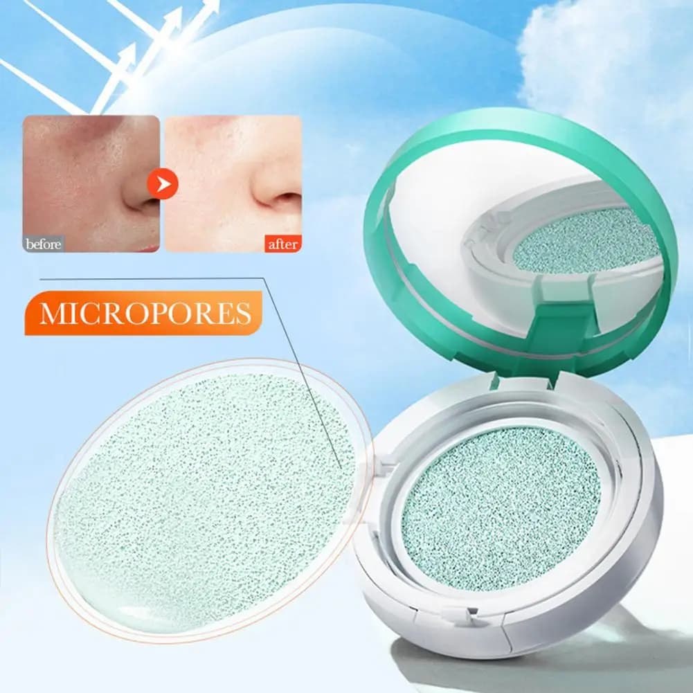 Correttore coreano 3 in 1 Air Cushion, protezione solare sbiancante e idratante, correttore isolante SPF 60+, trucco idratante in formato cushion
