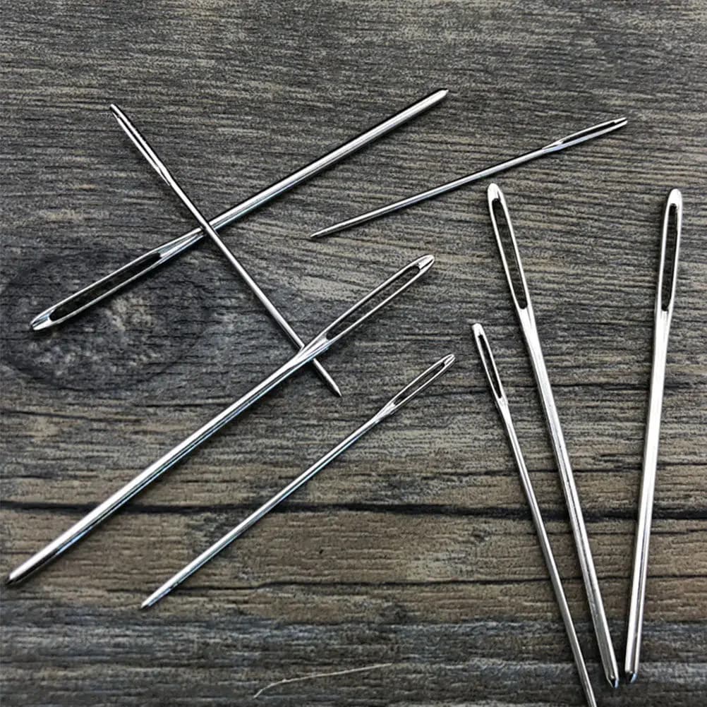 Set di aghi da cucito auto-avvolgenti in lega, kit di strumenti per maglieria, siringhe per conservazione, pratico kit fai-da-te per cucito a mano