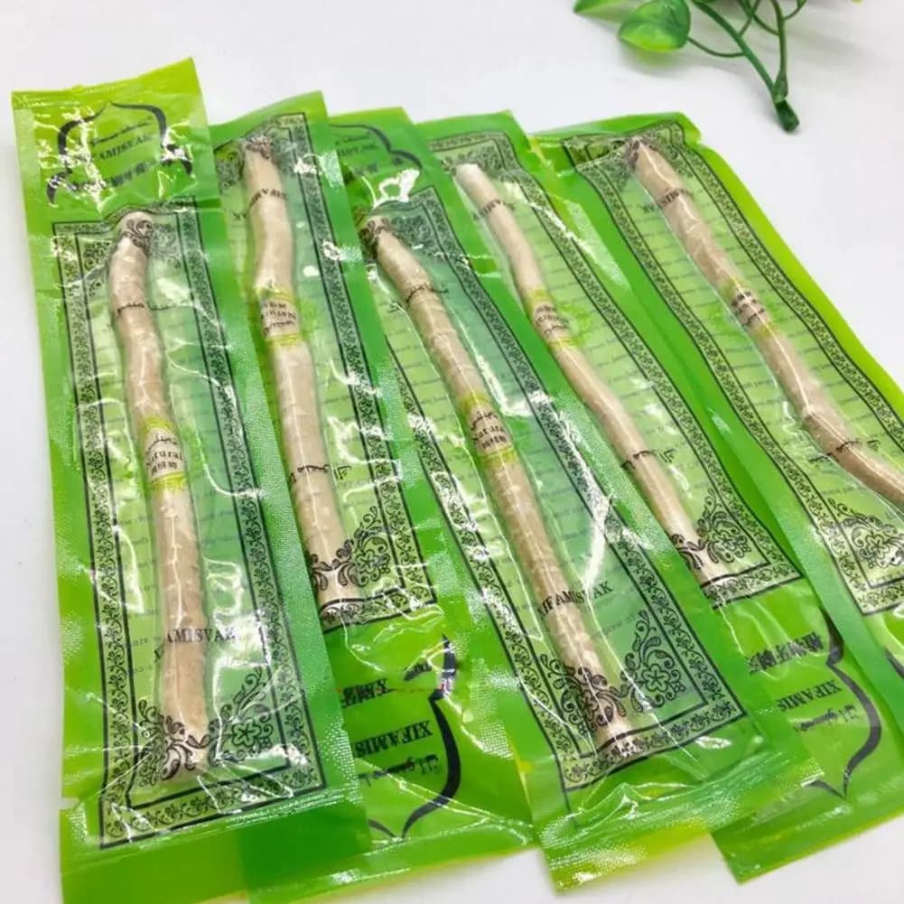 10 pz Miswak Siwak spazzolino naturale Misvak tradizionale Arak Miswaak denti sbiancante morbido viaggio manuale denti