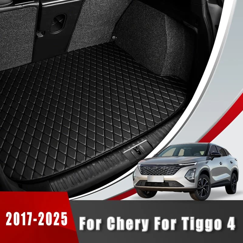 Tappetino per bagagliaio auto per Chery Tiggo 4 2017-2025, resistente, impermeabile, antiscivolo, accessori interni per veicoli, tappeto