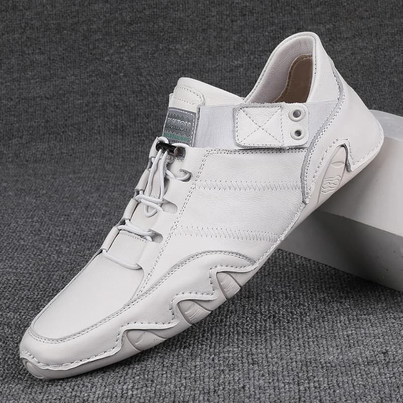 Nuove Scarpe Casual da Uomo, Mocassini Comodi in Pelle PU Fatti a Mano, Scarpe da Esterno Traspiranti, Sneakers da Uomo