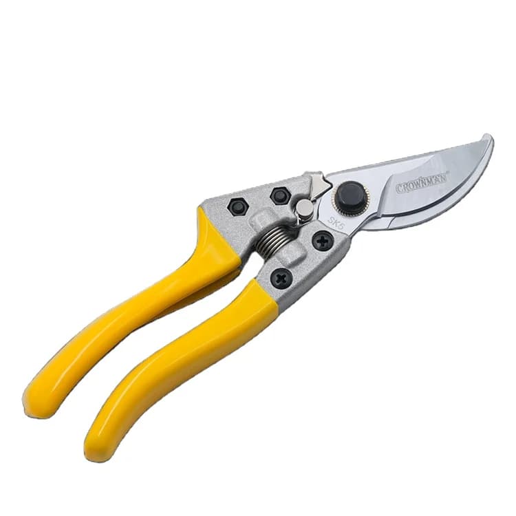 Professional garden pruning shears with aluminium alloy SK5 steel blade with trempled handle