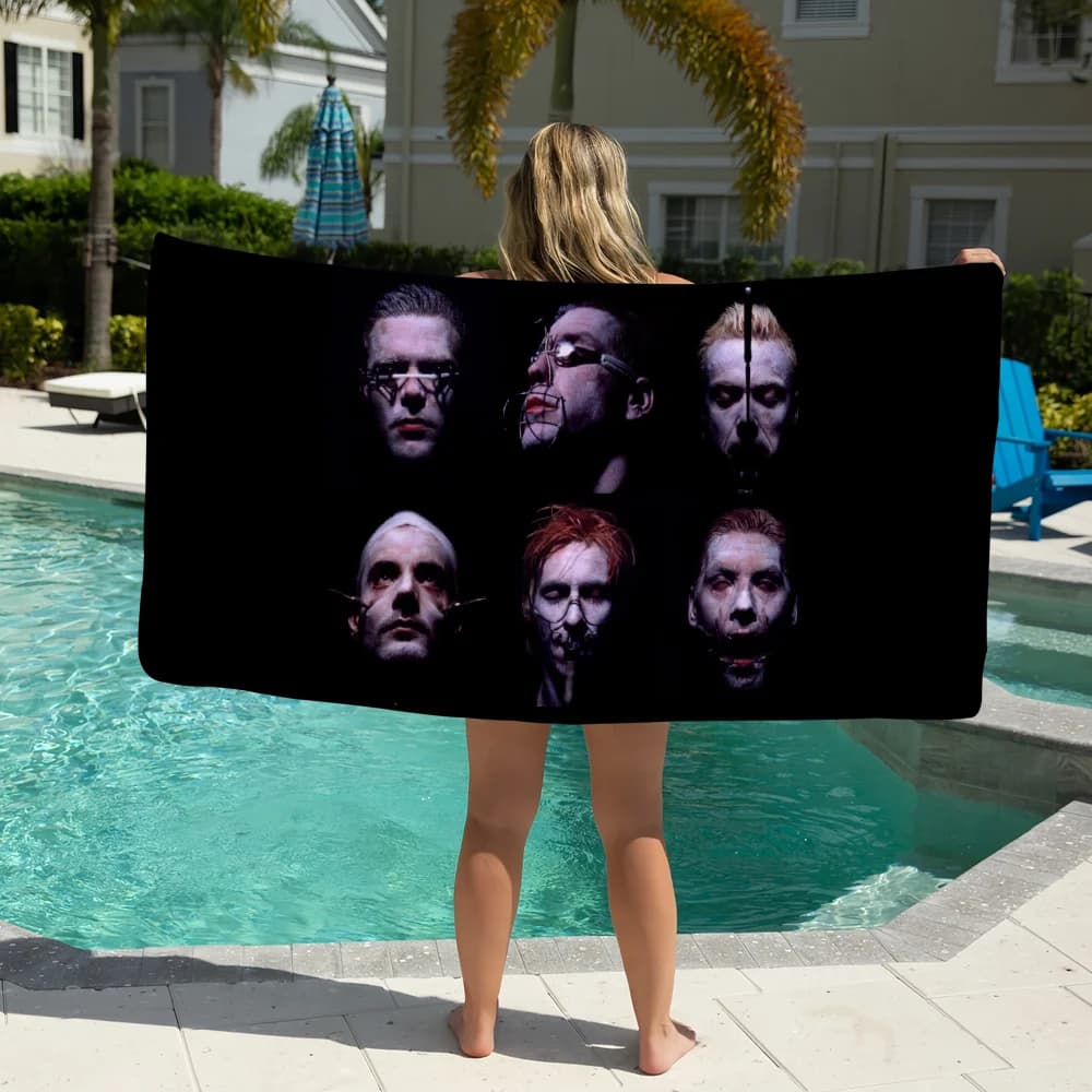 Rock Band M-Mutter Z-Zeit Asciugamano Morbido Piscina Regalo per Viaggi Palestra Sauna Viaggi Spa Doccia Campeggio Asciugamani da Spiaggia Sportivi ad Asciugatura Rapida