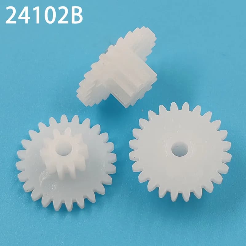 24102B 0.5M Ingranaggio 13mm Diametro 24 Denti 10 Denti POM Pignone di Plastica 2MM Albero Motore Parti di Giocattolo Ruote 10 pz/lotto
