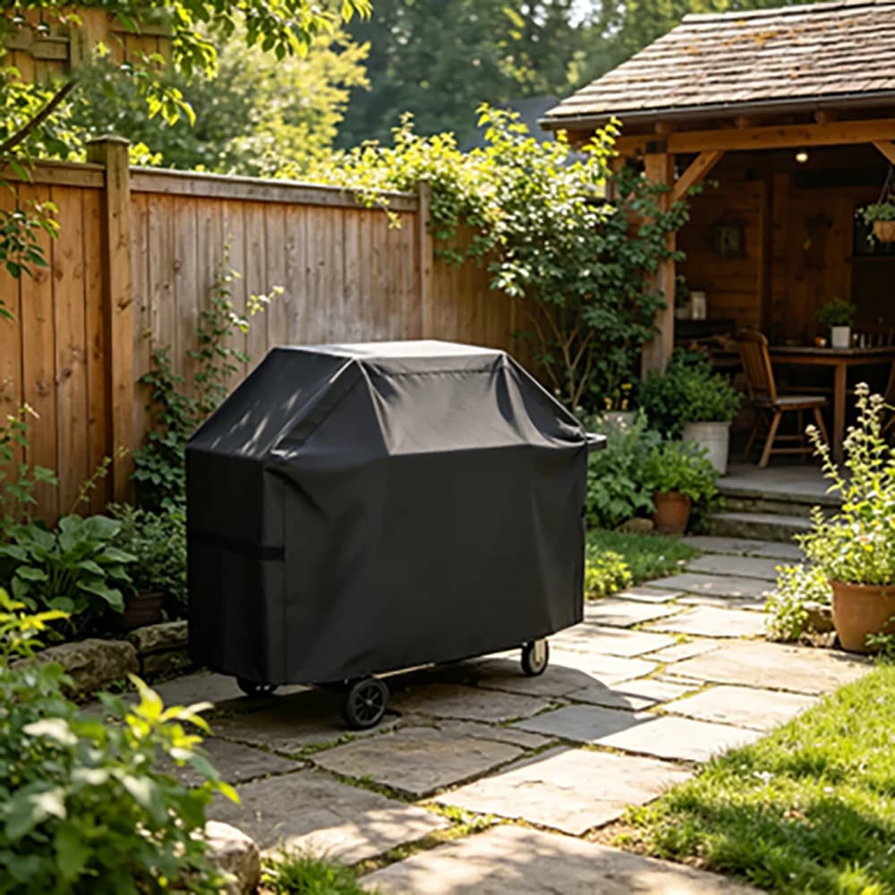 Copertura per Barbecue 22-72 Pollici Impermeabile Anti-UV, Resistente allo Sbiadimento, con Cinghie a Strappo, Adatta alla Maggior Parte dei Grill a Gas
