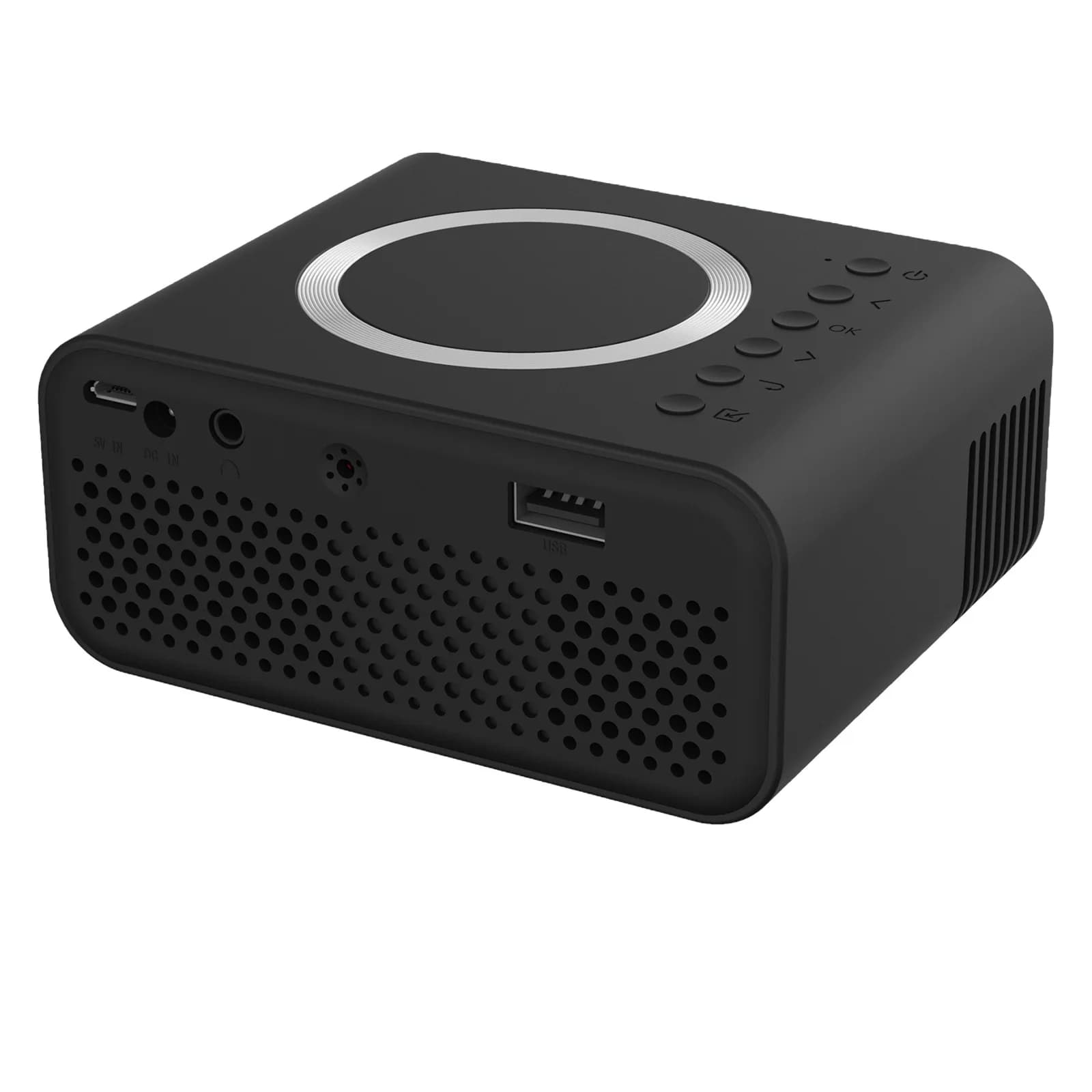 Mini proiettore portatile ad alta definizione per uso domestico YT300, piccolo proiettore per telefono cellulare wireless per famiglie