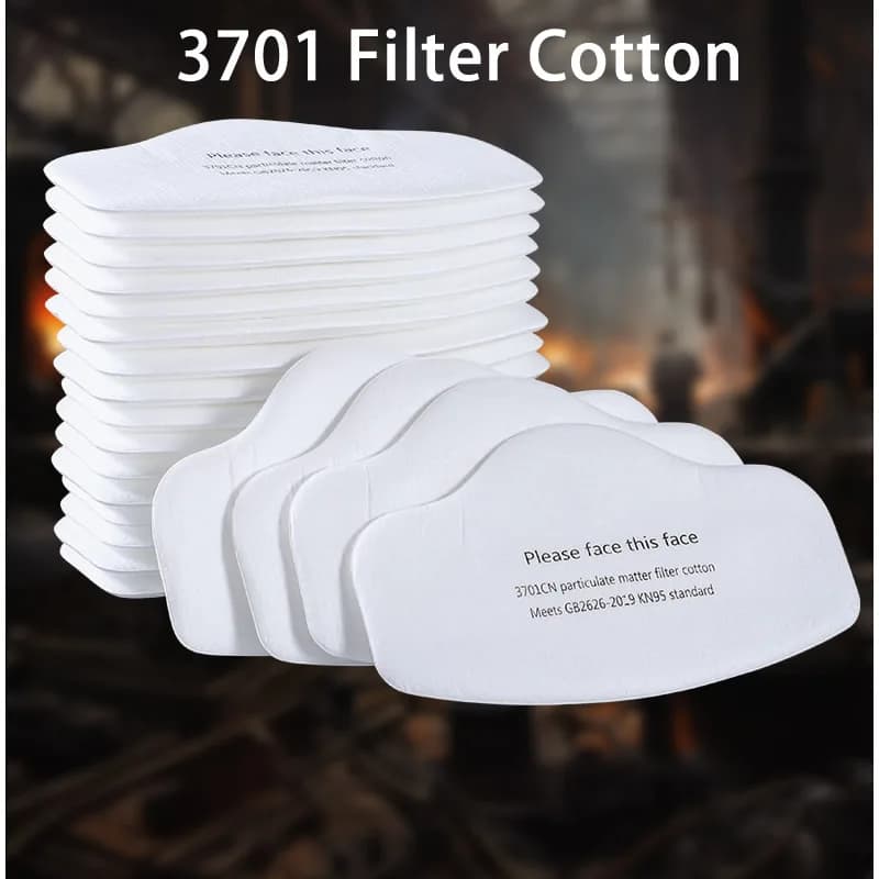 10/20pcs 3701 Filtro In Cotone Sostituibile KN95 Filtro Antipolvere Pad Per 3200 Maschera Antipolvere Respiratore Pittura A Spruzzo accessori