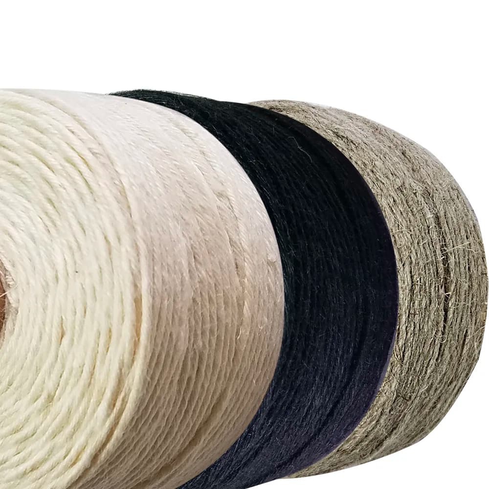 100m/roll Original Natural Pure Linen Yarns threads Handmade DIY Twine Cords Thread Accessory for Crafts