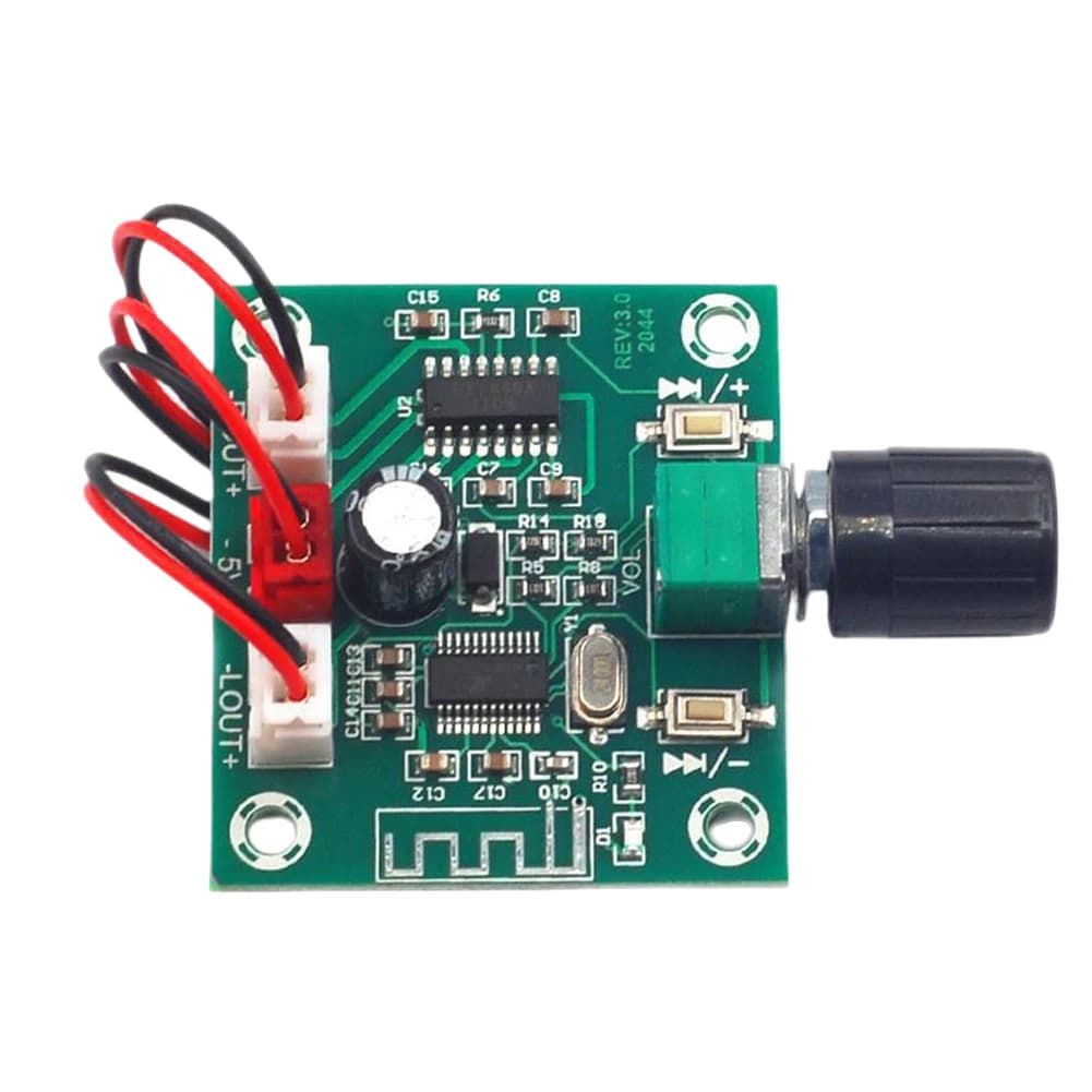 Scheda Amplificatore Audio PAM8403 Ultra Nitida Compatibile Bluetooth 5.0, Scheda Amplificatore Wireless Fai-da-te per Altoparlanti 2x5W 2 Canali