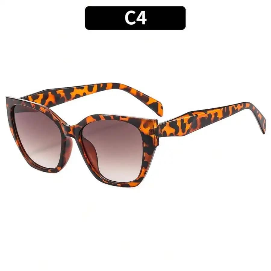 Occhiali da Sole Poligonali con Stampa Leopardata Stile Cat Eye alla Moda 2026 per Donne e Uomini