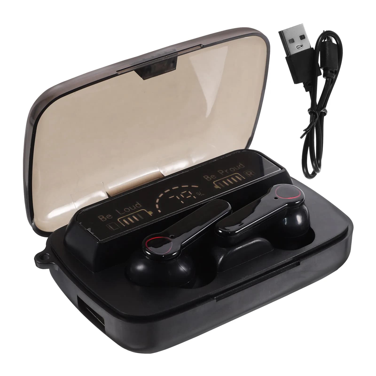 Set di Auricolari Wireless Smart Touch con Chip Aggiornato, Chiamate Stereo Nitide, Riduzione del Rumore, per Sport all'Aperto, Portatili e In-Ear