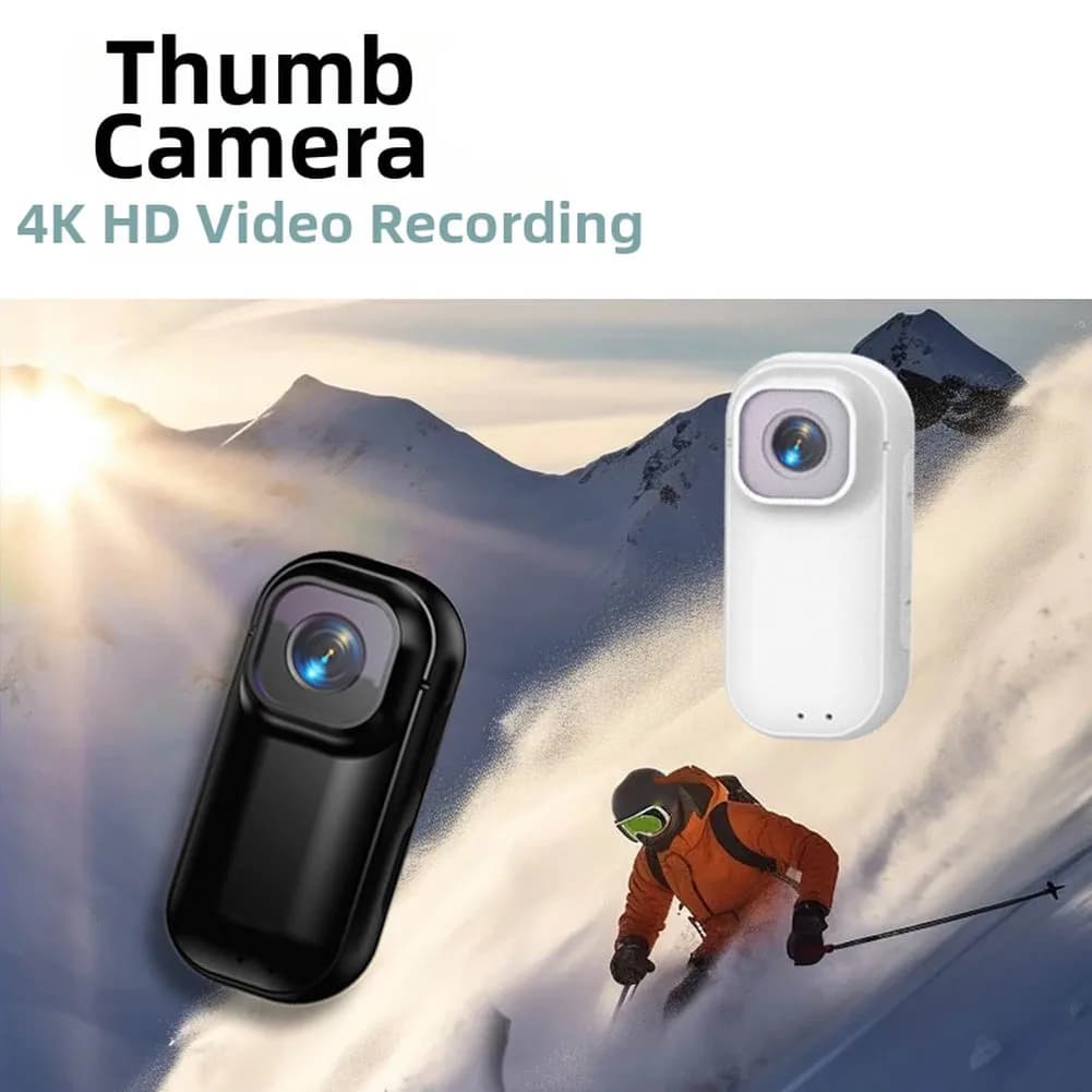 4K WIFI Action Sports Camera Kit, Mini Magnetic Camera for Sports, Travel and Home Animal Photography, Accessories for Vlog