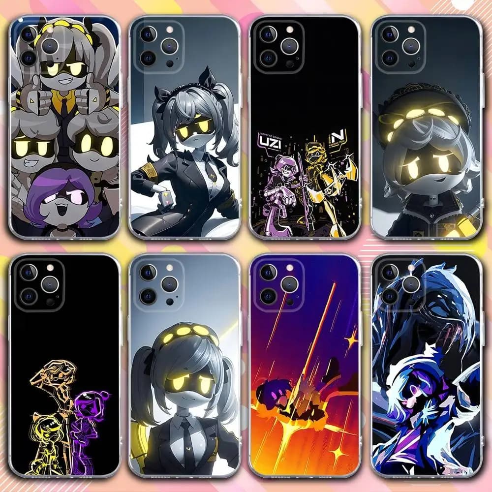 Custodia per telefono M-Murder Game D-Drones per iPhone 17,16,15,14,13,12,11 Pro,Max,Plus,X,XS,XR,SE4,E Mini Cover morbida trasparente