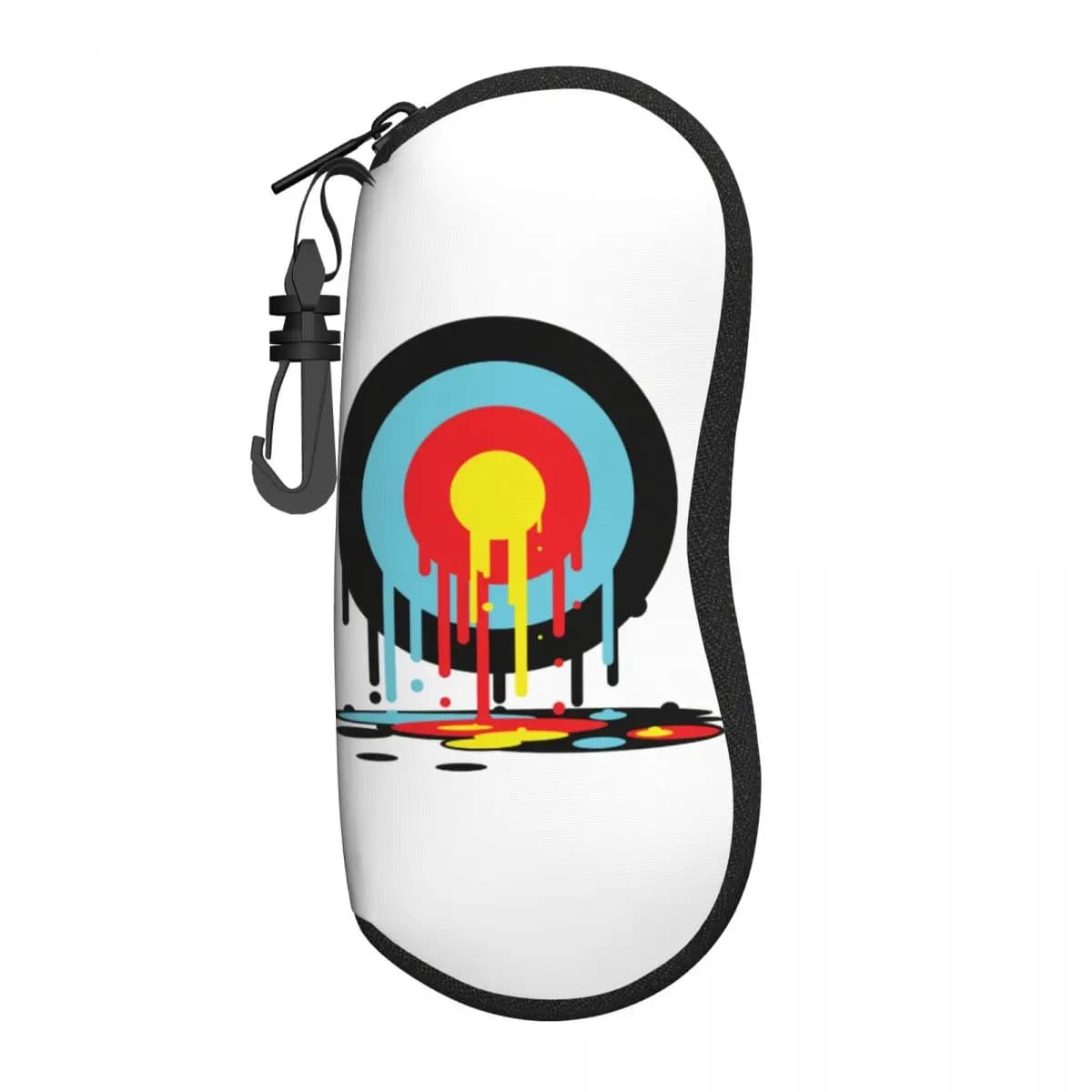 Custodia per occhiali personalizzata con guscio bersaglio piangente Donna Uomo Carino tiro con l'arco Archer Freccette Custodia per occhiali Custodia per occhiali da sole