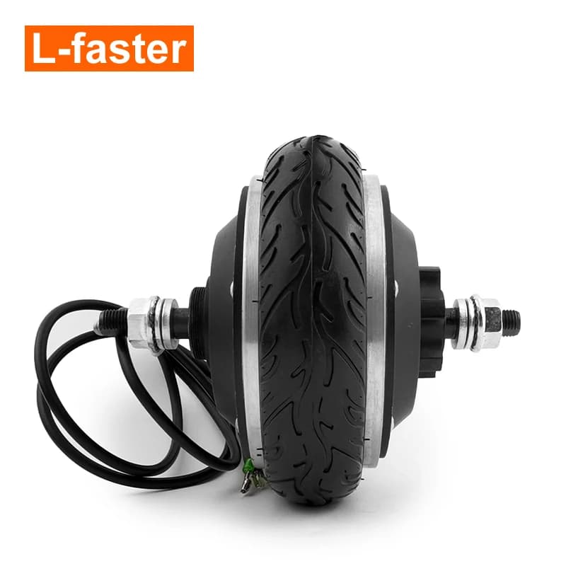 350W Brushless Geared Hub Motor Wheel for Electric BIKE Cart Low Speed High Torque 6.5 Inch 24V 36V Electric Scooter Part