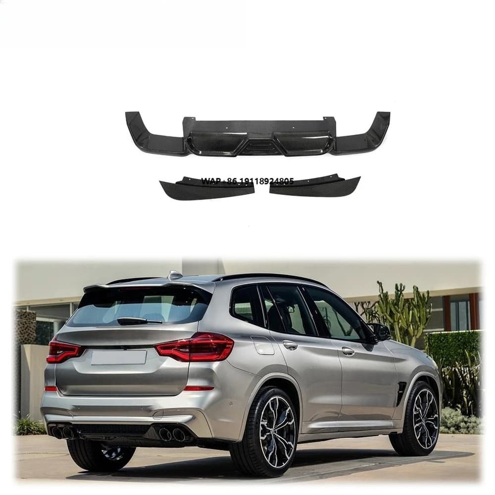 High Strength Light Rear Diffuser for F25 X3 X4 NERO GLOSS GRILLE 19-21 years