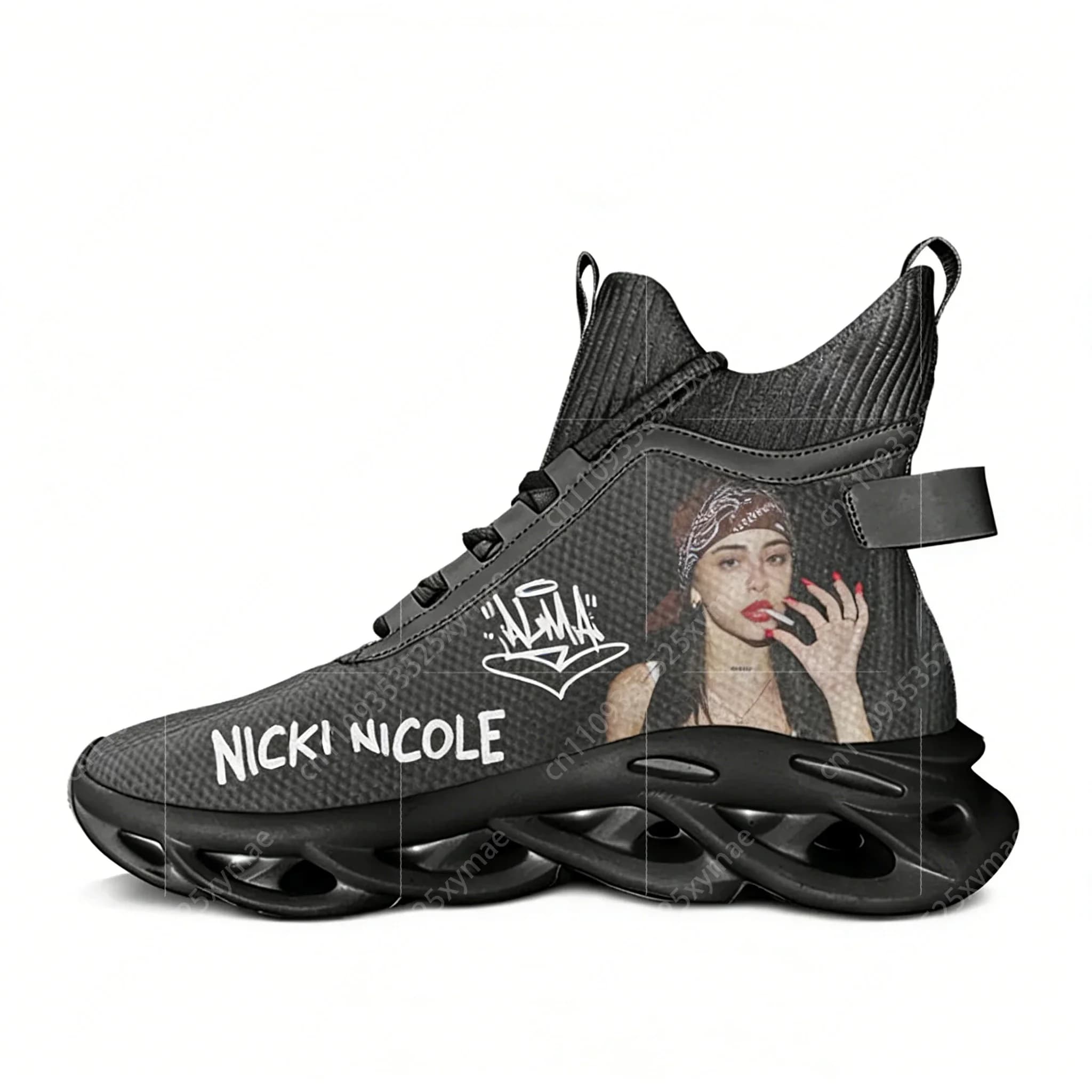 Scarpe da ginnastica basse Nicki Nicole Hip Hop Rapper, da uomo e da donna, per escursioni, viaggi, corsa, casual, personalizzabili