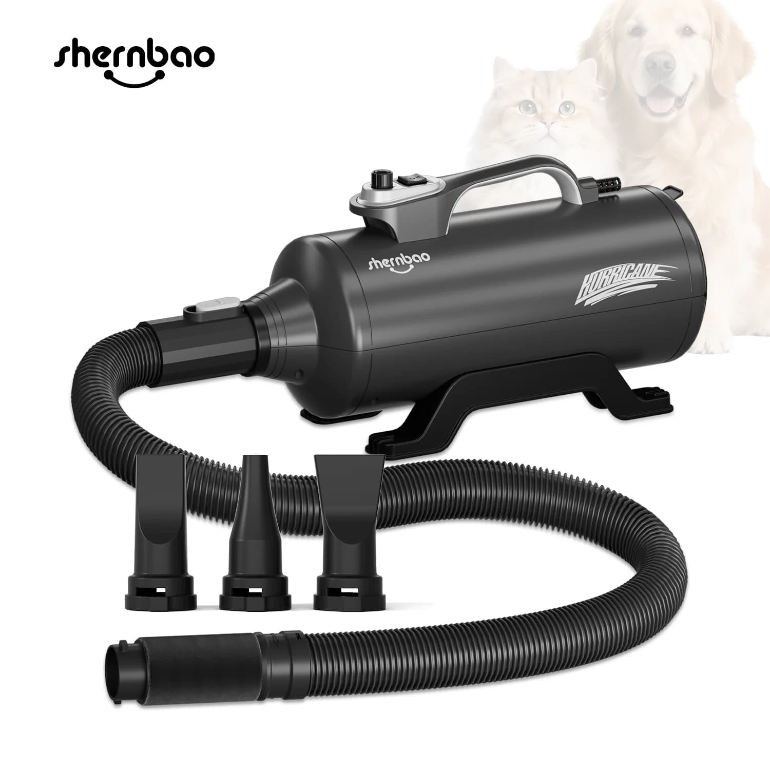 DHD-2400T Super Powerful Dual Motor Pet Pet Hair Air Force Dog Blower Dryer