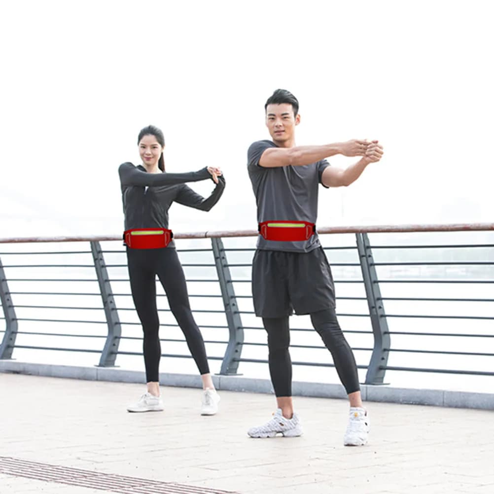 Unisex Outdoor Sports Running Waist Pack Ultra-Thin Waterproof Storage Belt Bag Travel Yoga Pouch for Men Women