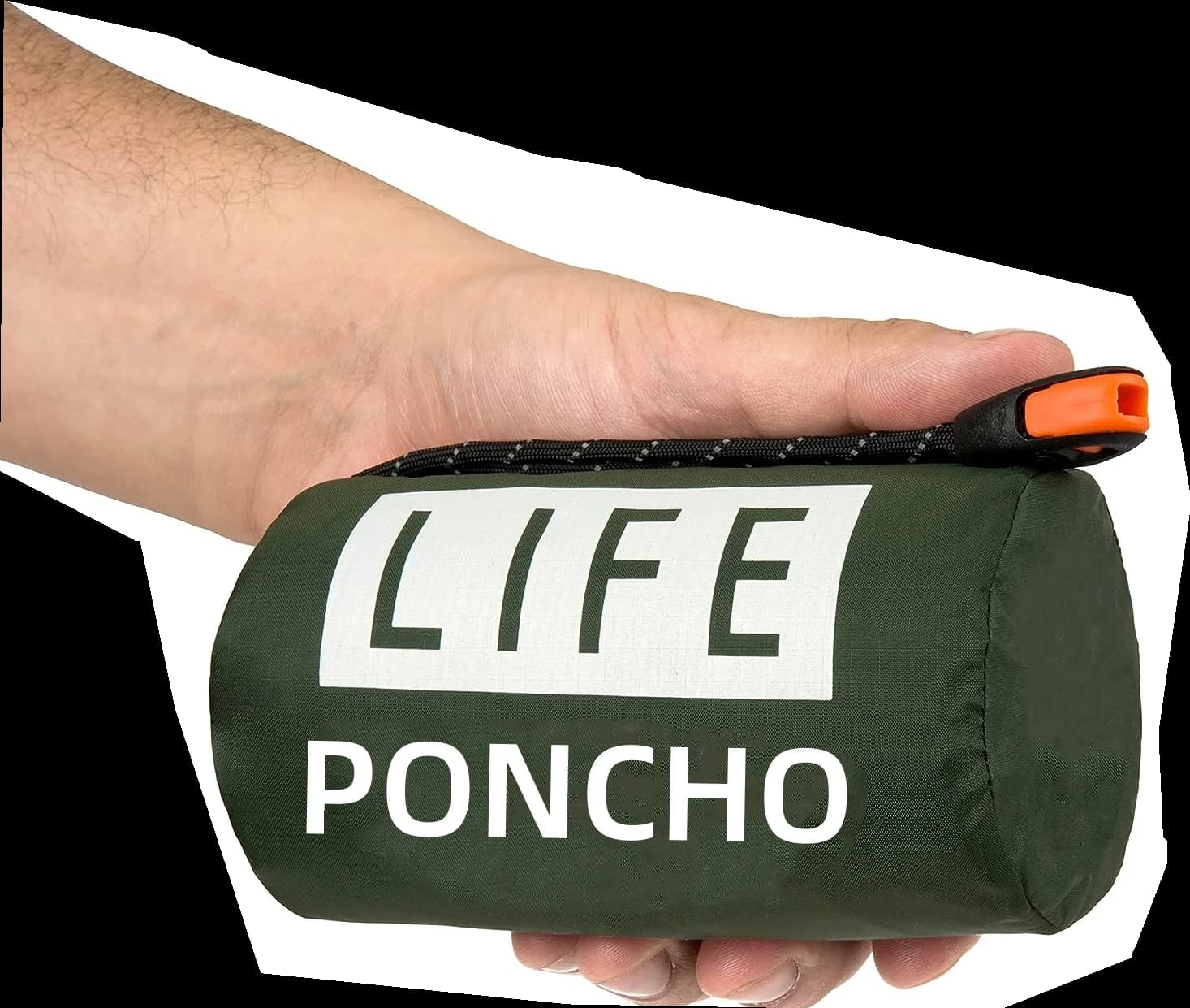 LIFE poncho Emergency Survival Rain Poncho Thermal Survival Space Blanket Raincoat Heat Reflective Waterproof for Camping Hiking