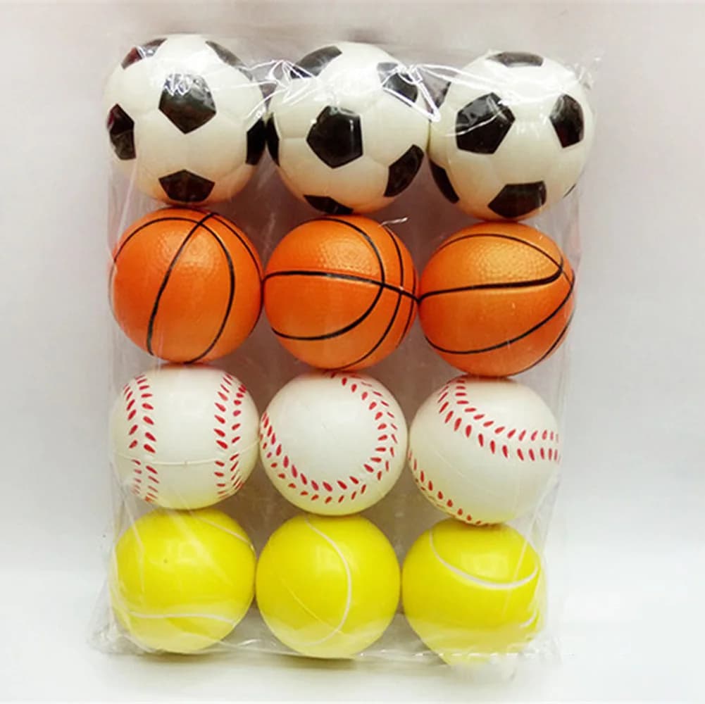 Mini morbido calcio basket baseball tennis giocattoli 6,3 cm schiuma di gomma palline da spremere palline giocattolo antistress calcio esercizio a mano