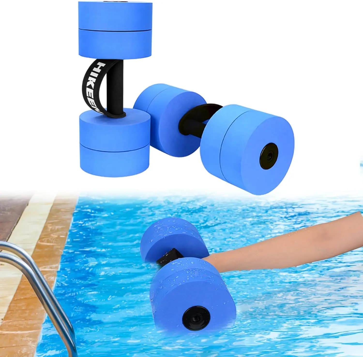 Water Exercise Maintenance with EVA Foam Weights for Aerobics and Fitness in Water