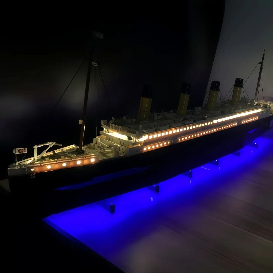 Luce a LED per lampada telecomandata Titanic 10294 Building Blocks (non include blocchi) Regalo di Natale di compleanno