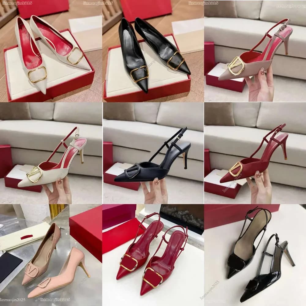 Sandali da Donna CL con Plateau e Punta Aperta, Sexy, con Tacco a Spillo, Suola Rossa, Altezza 8cm 10cm 12cm, per Abiti da Cerimonia e Matrimonio
