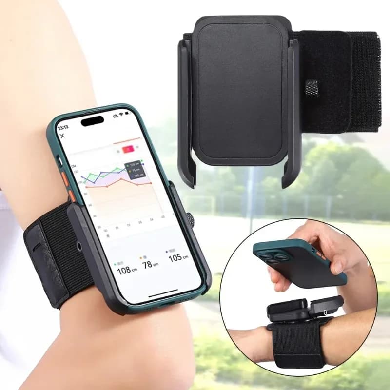 360 ° Nuovo supporto per telefono con cinturino girevole per smartphone, fascia da braccio da corsa per escursionismo, ciclismo, camminata, polsino sportivo universale