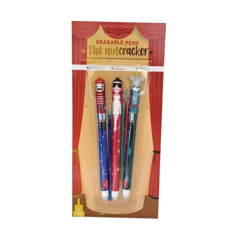 Penne gel cancellabili per cartoni animati Penne edizione natalizia con gomma per studenti che scrivono penna di cancelleria Compleanno Regalo di Capodanno