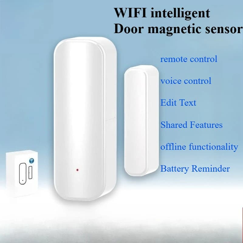 ‌ Allarme magnetico per porta Zigbee - Compatibile con Tuya, sensore di sicurezza wireless per l'automazione domestica, design resistente alle intemperie ‌