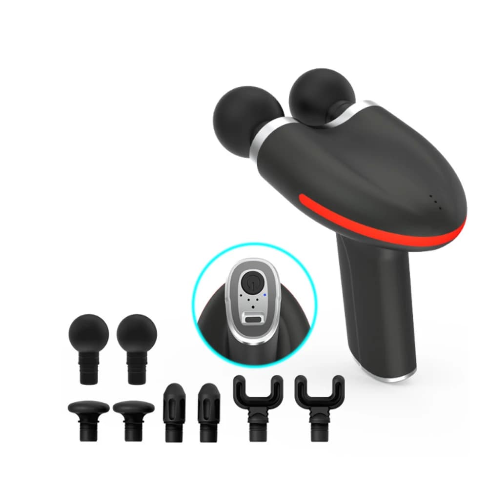 NEW the Twin-engine Handheld Vibrating Body Mini Massage Gun Fascia Gun