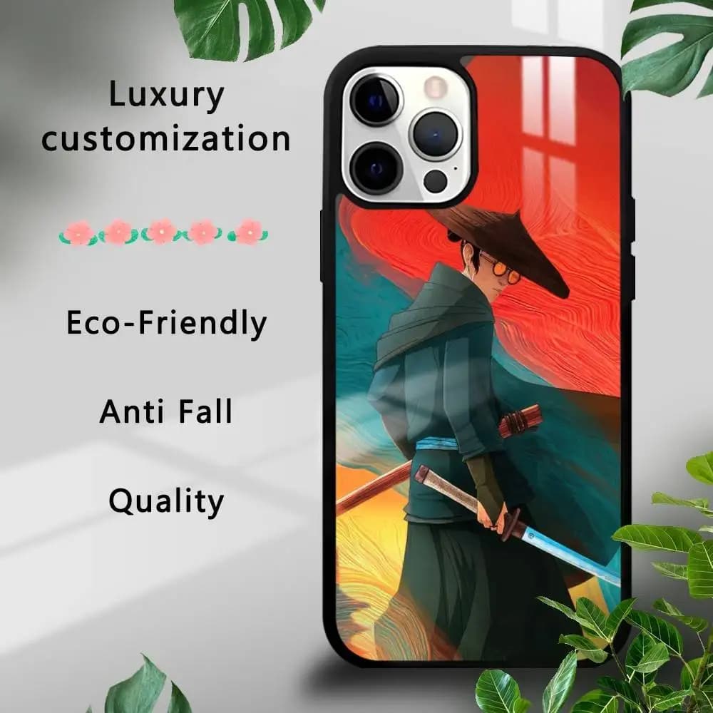 Anime Samurai B-Blu E-Eye Custodia per telefono per iPhone 16 15 14 13 12 11 Pro Xs Max Mini Plus Celulares Hard Funda