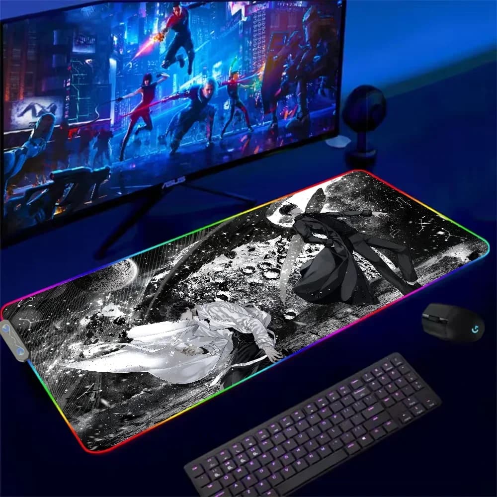 Romanzi coreani Lettore omnisciente per tappetino per mouse RGB Xxl Steelseries Tappetino per laptop Tappetino per mouse da gioco Tastiera retroilluminata