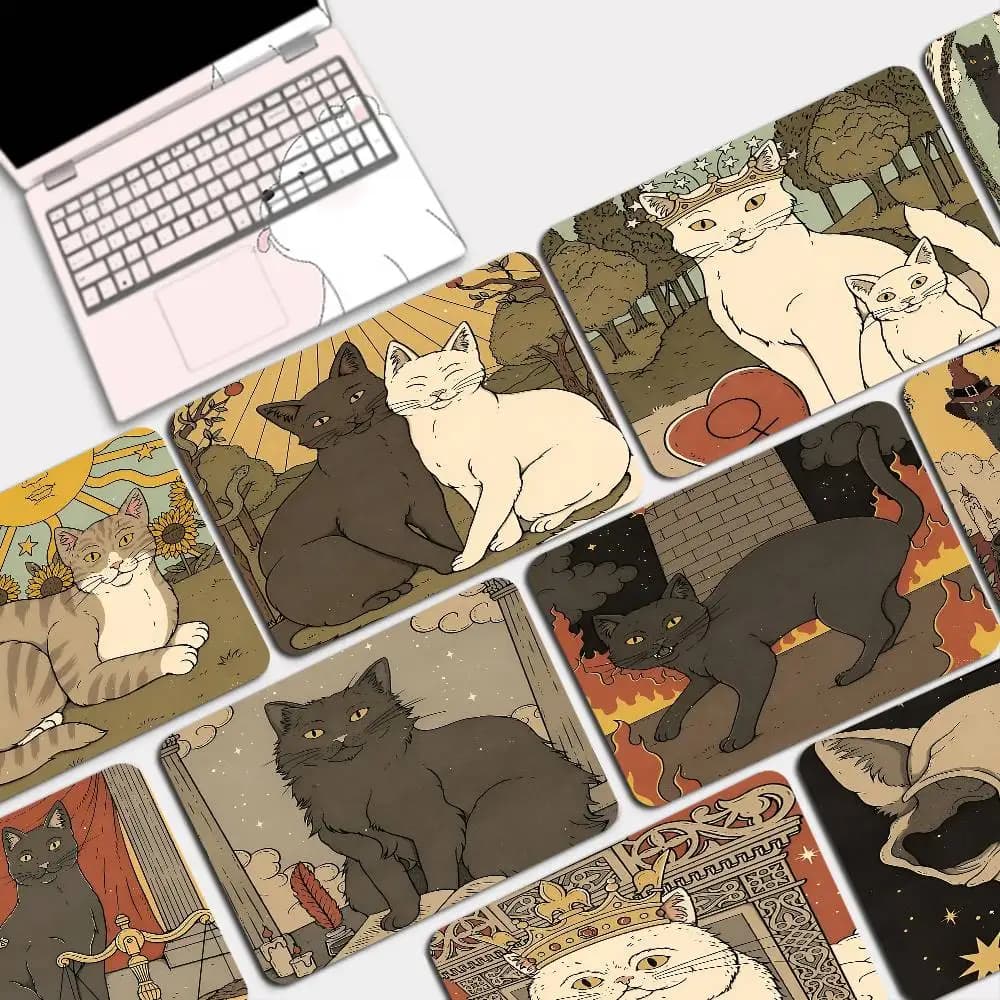 Tappetino per tastiera con animazione delle carte dei Tarocchi, tappetino da tavolo per studenti, tappetino per mouse da scrivania per PC Gamer, tappetino per mouse per PC Gamer